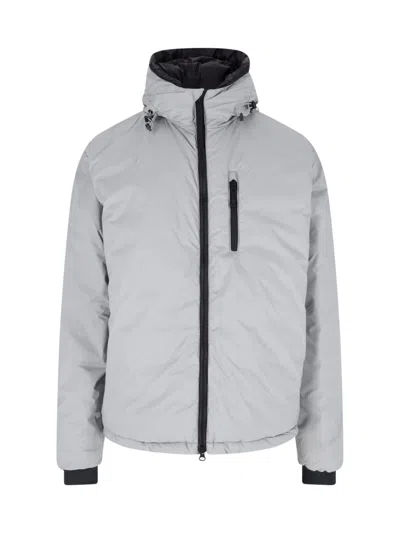 Canada Goose Padded Jacket Lodge Hoody In Gray