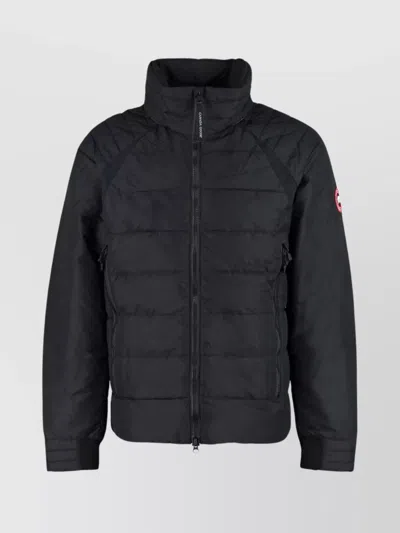 Canada Goose Padded Jacket With High Collar And Quilted Design In Black