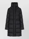 Canada Goose Padded Parka With Hood And Long Sleeves In Black