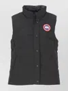 Canada Goose Padded Quilted Sleeveless High Neck Vest In Black