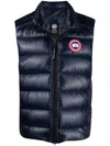 Canada Goose Hybridge Slim-fit Merino Wool And Quilted Nylon Down Gilet In Black