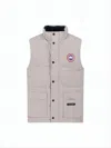 Canada Goose Padded Sleeveless Vest With High Collar In Neutral
