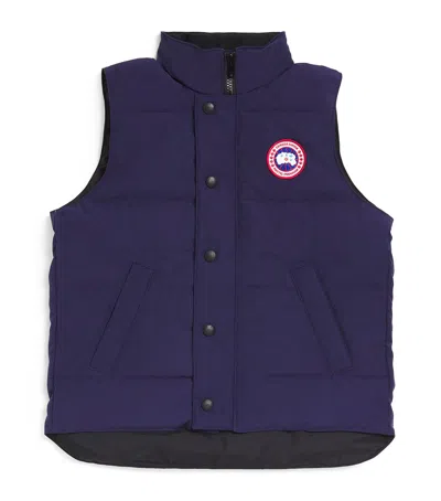Canada Goose Kids' Padded Vanier Gilet In Blue