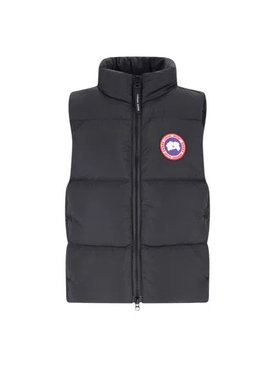 Canada Goose Padded Waistcoat "lawrence" In Black  