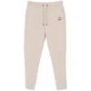 Canada Goose Cotton Track-pants With Ribbed Cuffs In Neutral
