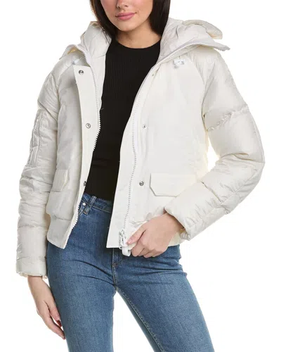 Canada Goose Paradigm Chilliwack Hooded Bomber Jacket In White
