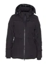 Canada Goose Black Chelsea Parka Frontal Zip Closure In Black