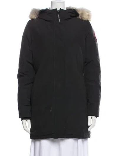 Pre-owned Canada Goose Parka In Black