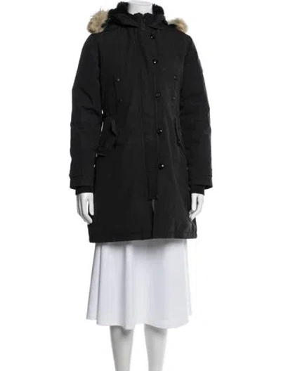Pre-owned Canada Goose Parka In Black