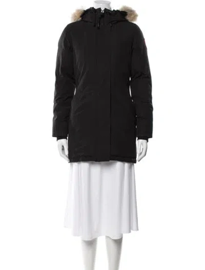 Pre-owned Canada Goose Parka In Black