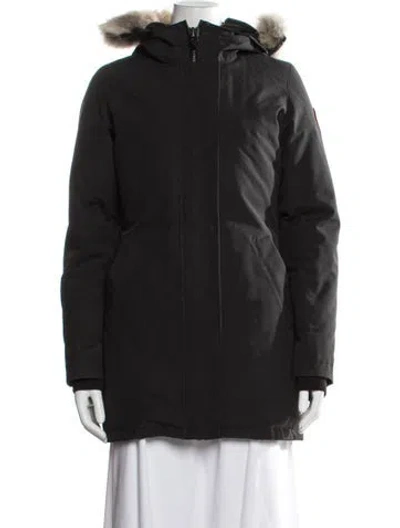Pre-owned Canada Goose Parka In Black
