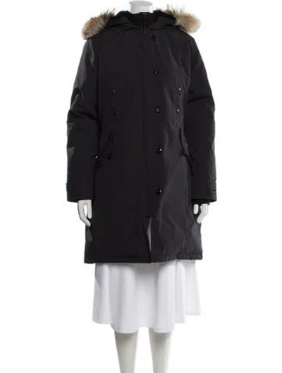 Pre-owned Canada Goose Parka In Black