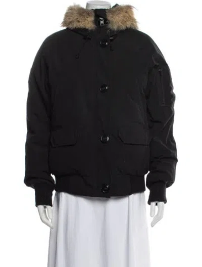 Pre-owned Canada Goose Parka In Black