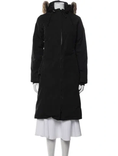 Pre-owned Canada Goose Parka In Black