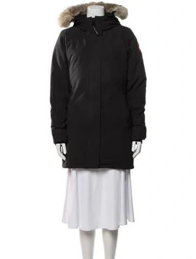 Pre-owned Canada Goose Parka In Black