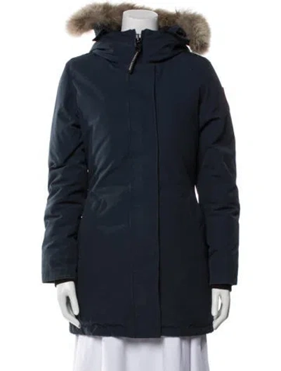 Pre-owned Canada Goose Parka In Blue