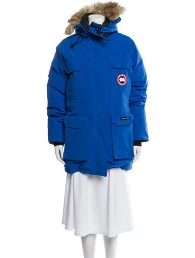 Pre-owned Canada Goose Parka In Blue