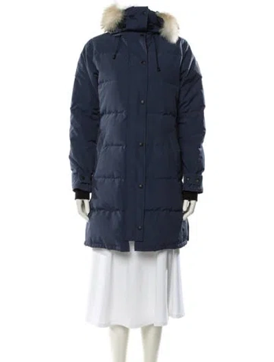 Pre-owned Canada Goose Parka In Blue