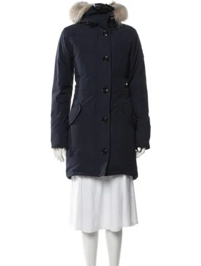 Pre-owned Canada Goose Parka In Blue