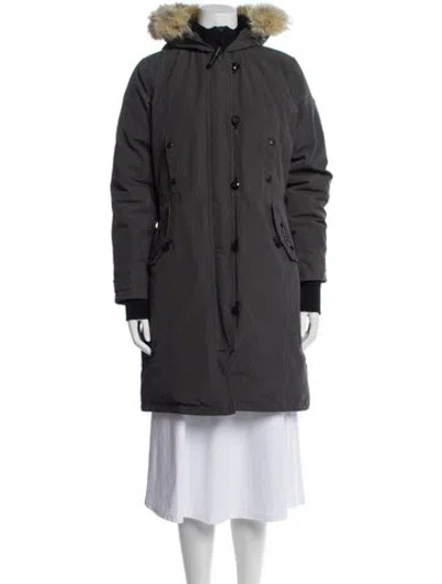 Pre-owned Canada Goose Parka In Gray