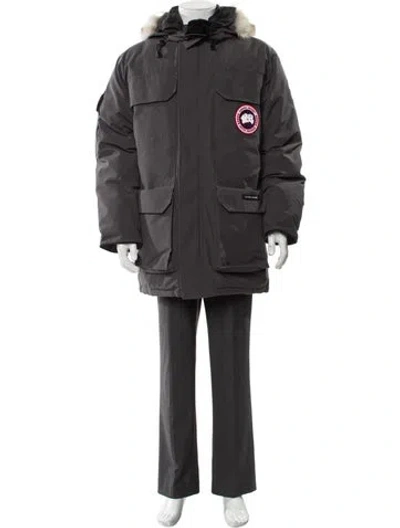 Pre-owned Canada Goose Parka In Gray