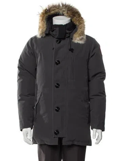 Pre-owned Canada Goose Parka In Gray