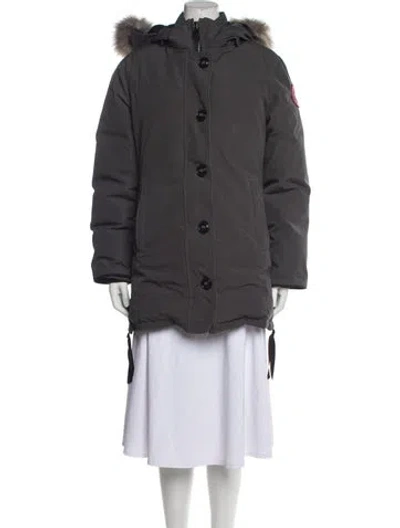 Pre-owned Canada Goose Parka In Gray
