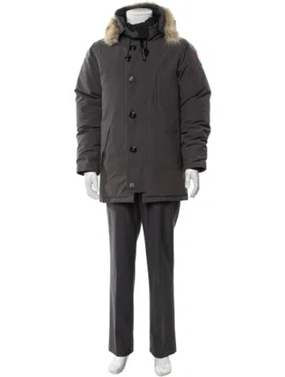 Pre-owned Canada Goose Parka In Gray