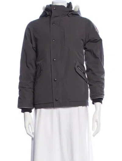 Pre-owned Canada Goose Parka In Gray