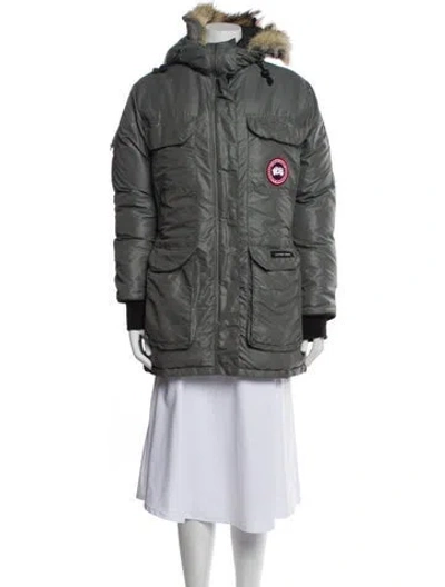 Pre-owned Canada Goose Parka In Gray