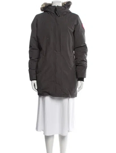 Pre-owned Canada Goose Parka In Gray