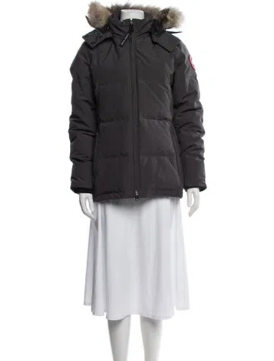 Pre-owned Canada Goose Parka In Gray
