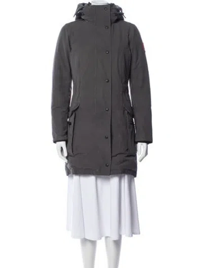Pre-owned Canada Goose Parka In Gray