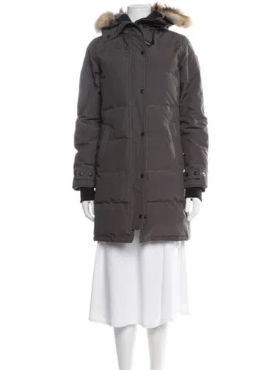 Pre-owned Canada Goose Parka In Gray