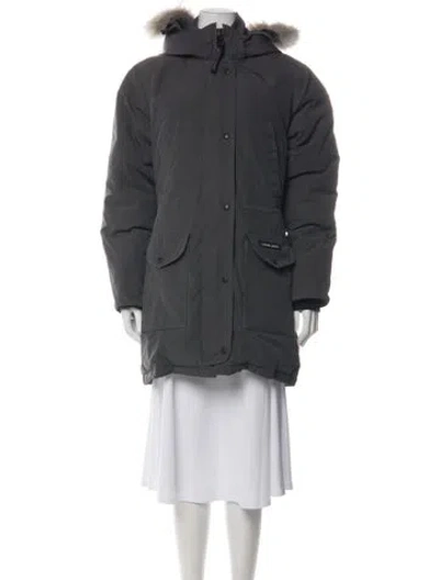 Pre-owned Canada Goose Parka In Gray
