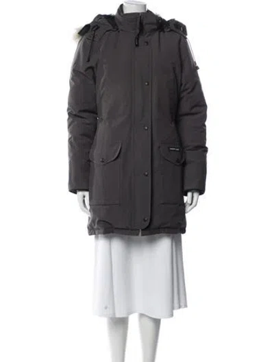 Pre-owned Canada Goose Parka In Gray
