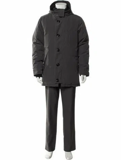 Pre-owned Canada Goose Parka In Gray