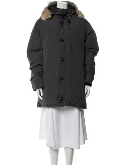 Pre-owned Canada Goose Parka In Gray