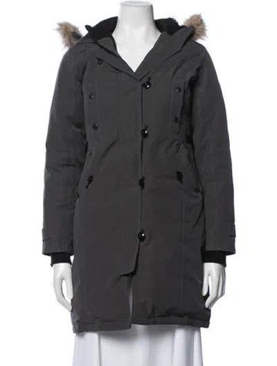 Pre-owned Canada Goose Parka In Gray