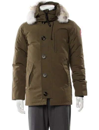 Pre-owned Canada Goose Parka In Green
