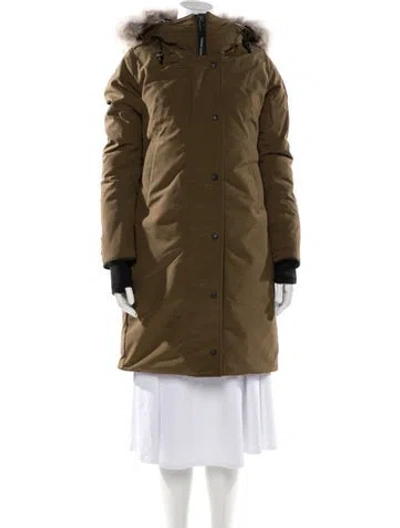 Pre-owned Canada Goose Parka In Green