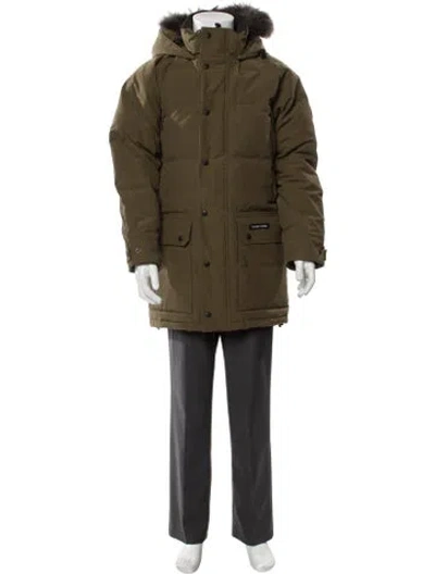 Pre-owned Canada Goose Parka In Green