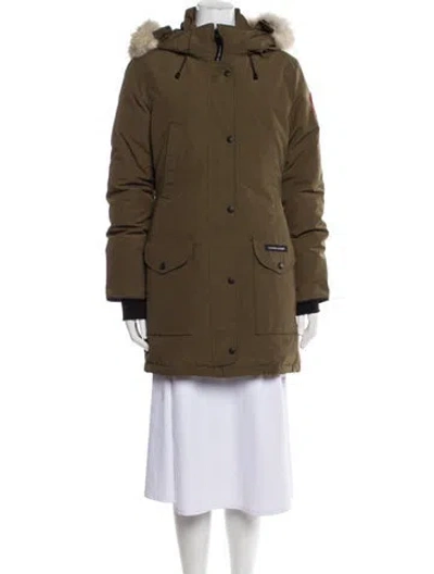 Pre-owned Canada Goose Parka In Green