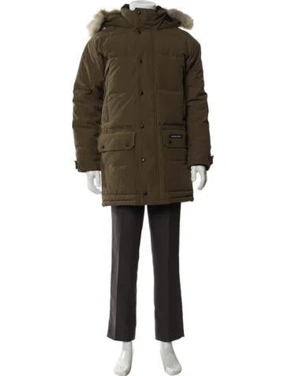 Pre-owned Canada Goose Parka In Green