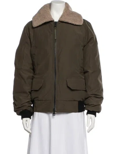 Pre-owned Canada Goose Parka In Green