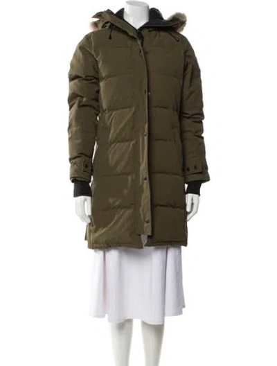 Pre-owned Canada Goose Parka In Green
