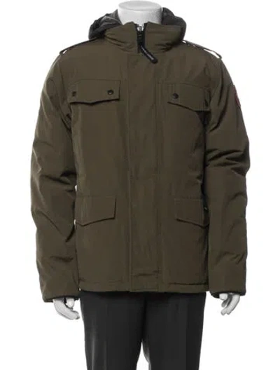 Pre-owned Canada Goose Parka In Green