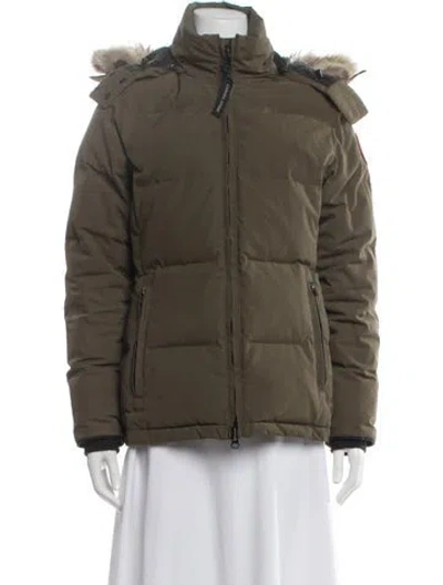Pre-owned Canada Goose Parka In Green