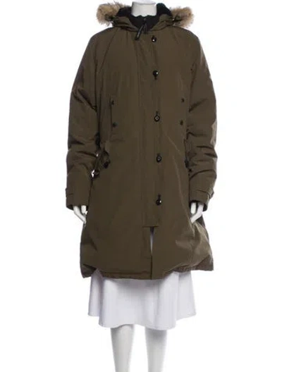 Pre-owned Canada Goose Parka In Green