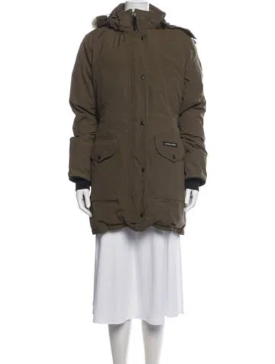 Pre-owned Canada Goose Parka In Green